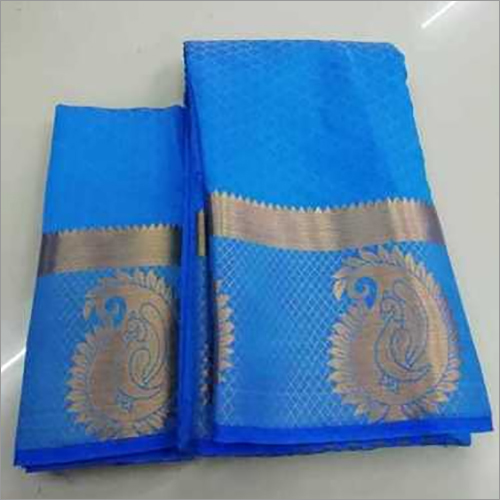 Poly Jacquard Silk Kanchipuram Saree