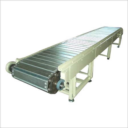 Slat Chain Conveyor - Mild Steel, 20-40 Feet Length | Low Maintenance, High Efficiency, Reliable Operation - Variable Speed