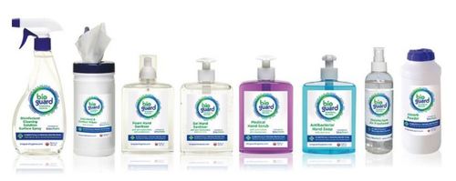 Gel Hand Sanitiser - 250ml Pump Action, Alcohol & Biochem Disinfectant, No Water Required, White, Ideal for Inanimate Surfaces