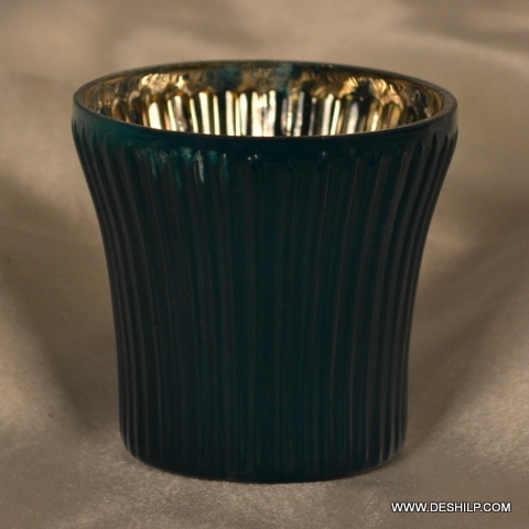 Silver Glass T Light Candle Holder For Multipurpose Use - Style: Antique Imitation