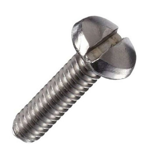 Pan Head Screw Sloted - Stainless Steel, Single Row, Silver Color | Self-Drilling Usage, Weight 5-10 Grams