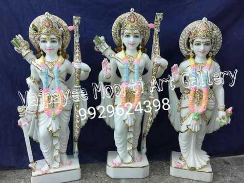 White Marble Ram Darbar Statue