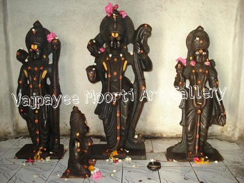 Black Marble Ram Darbar Statue