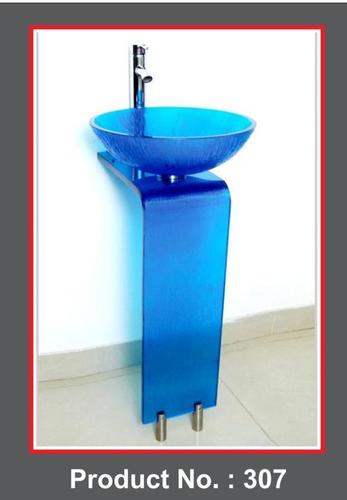 Blue Glass L Bend Full Set