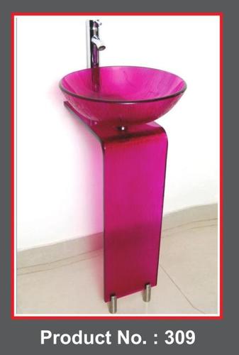 Pink Glass L Bend Full Set