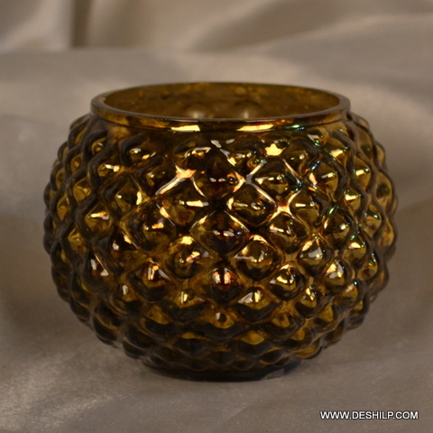 Cylindrical shaped SILVER HANDMADE CANDLE HOLDER