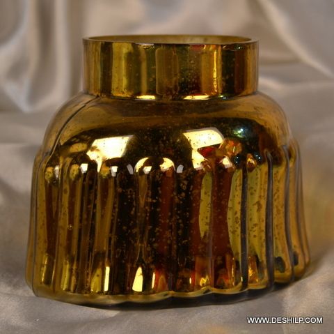 GOLDEN SILVER FINISH JAR