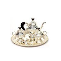 GOLD SILVER PLATED COPPER TEA SET