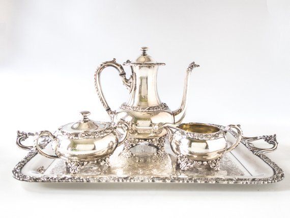 Vintage Silver Plate Tea Set