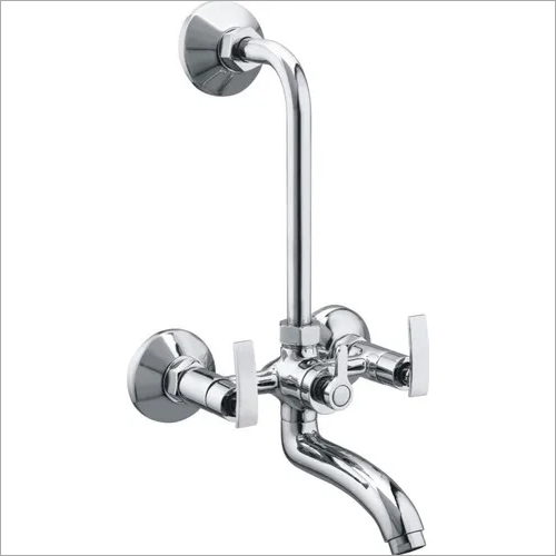 BRASS WALL MIXER WITH L BEND