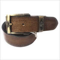 Mens  Brown  Leather Belt