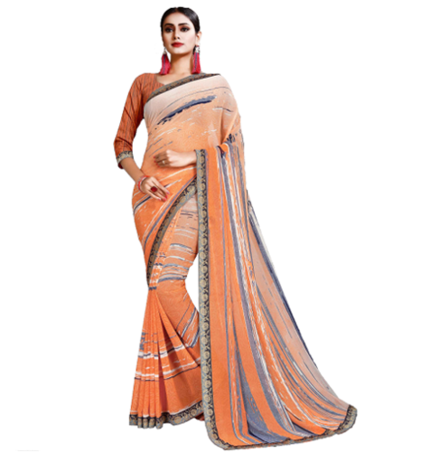 Multi Color Printed Saree
