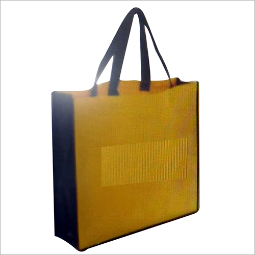 Jute Designer Bag - Jute Material, Yellow Color, Customizable Designs, Zipper Top, Stylish for Promotional or Shopping Use