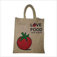 Jute Christmas Bag - Jute Material, Customized Size, Red And Off White Color | Washable, Reusable, Zipper Top, Durable For Promotional & Shopping Use
