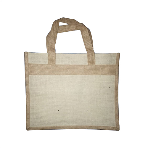 Plain Jute Bag - 100% Natural Jute, Customizable Size, Off White Color, Zipper Top | Highly Durable, Washable, Environmentally Friendly