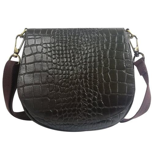 Croco Printed Women Leather Fashionable Sling Crossbody Shoulder Bag