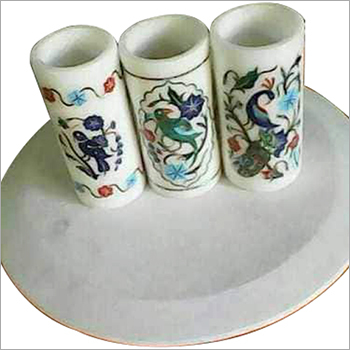 Marble Glass With Paccheri Work