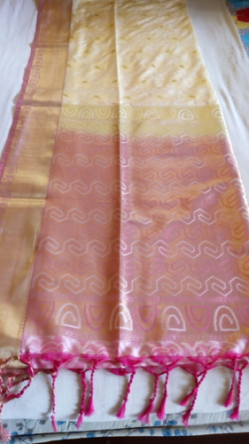 White Arni silk saree