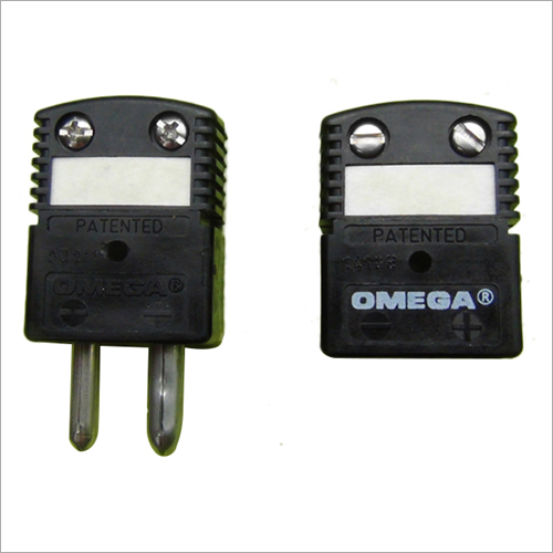 J Type Omega Connector - Plastic, Black, Two Pin Screw Mount | Compact Design, Accurate Results, Low Maintenance, Durable