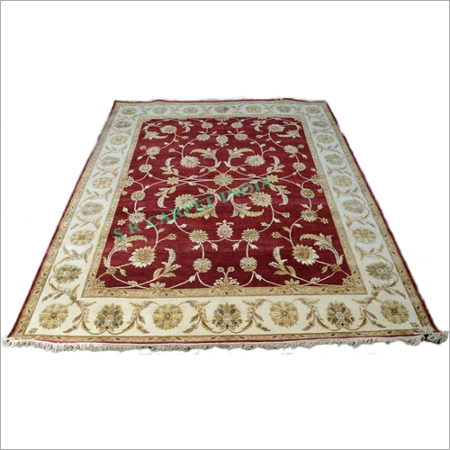 Printed Handmade Knotted Carpet Backing Material: -