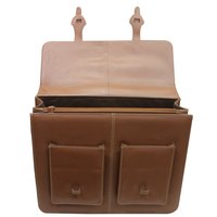 Men Leather Executive Office Bag Briefcase