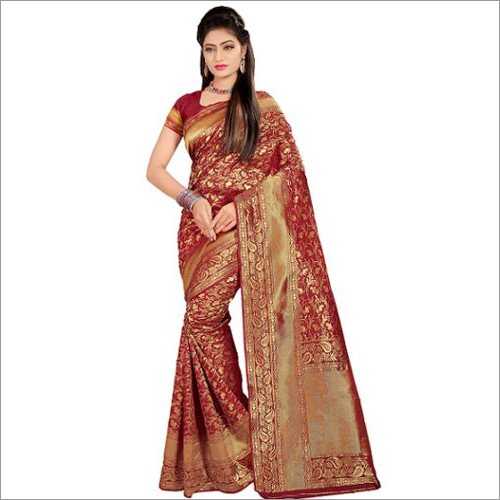 Georgette Red Saree
