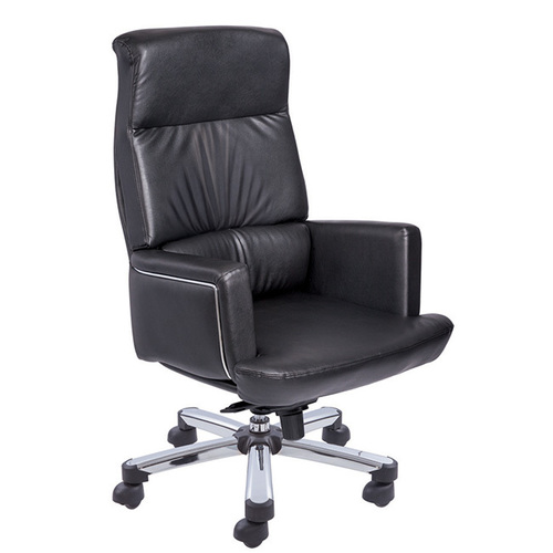Mesh Office Chair - Chrome Plated Base, 12.5-30 Inch Height, Black Color | 360-Degree Swivel, Ergonomic Design, Breathable Mesh Back
