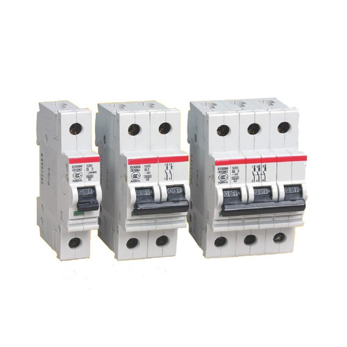 MCB - Carbon Steel, 2.5 Millimeter Thickness | White Miniature Circuit Breaker for Automatic Electrical Switching in Overload and Fault Conditions