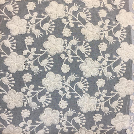Plain Georgette Embroidery Fabric