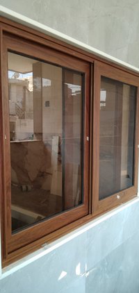 wooden window aluminium coated