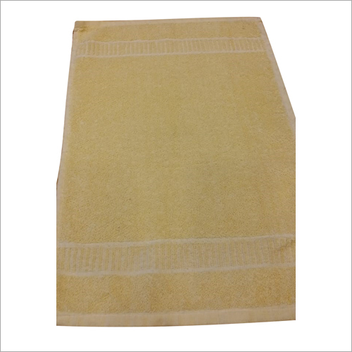 Yellow Plain Terry Hand Towel