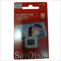 16 Gb Sandisk Memory Card - Plastic Build, Sleek Black Design | High-speed Data Transfer, Compatible With Micro-usb & Usb 3.0