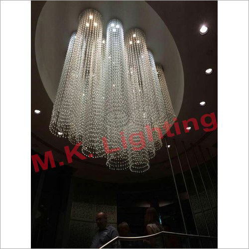 Long Crystal Chandelier