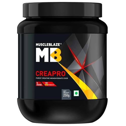 MuscleBlaze CreaPRO Creatine with Creapure, Unflavoured (0.25kg)0.55 lb By ATHLETE CORNER