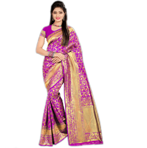 Pink Silk Saree