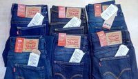 Men Customs Seized Jeans with bill for resale in India