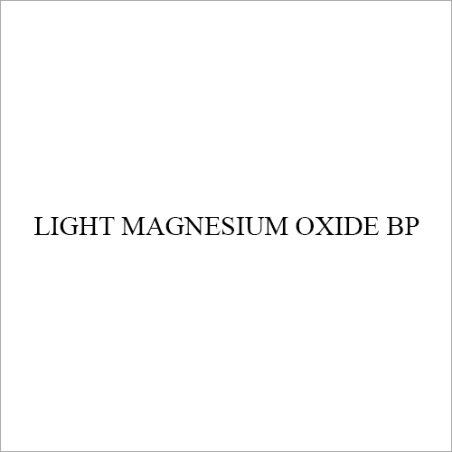 Light Magnesium Oxide BP