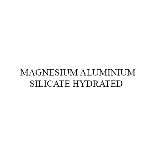 Magnesium Aluminium Silicate Hydrated By PAR DRUGS AND CHEMICALS LIMITED