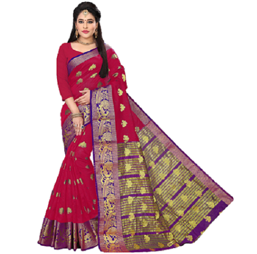 Pink Silk Saree