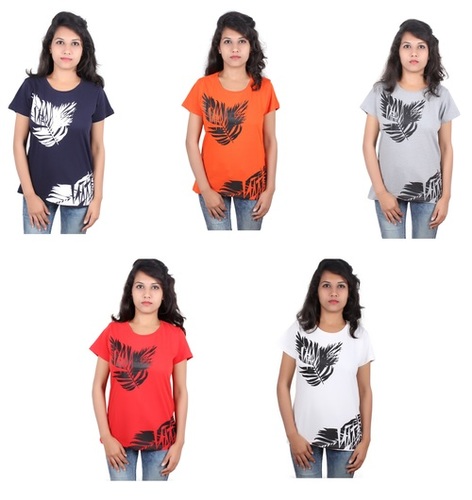 Cotton Branded Trifoi Ladies Tshirts / Tops With Bill For Resale In India