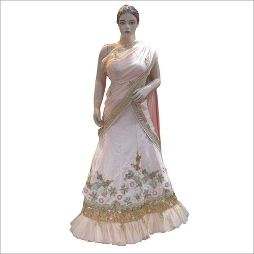 Light Pink Ladies Designer Lehenga