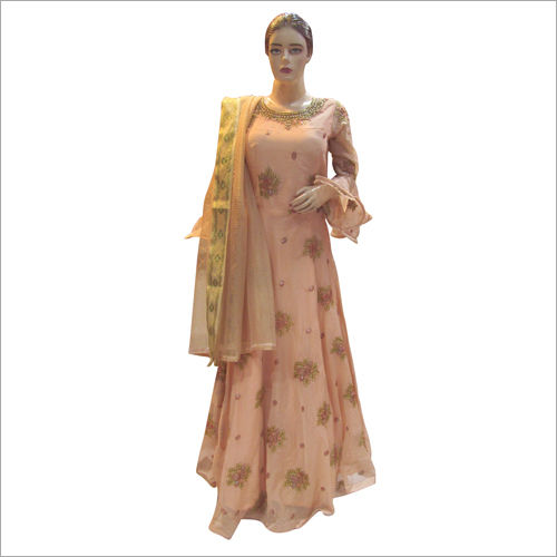 Light Pink Ladies Fine Embroidered Gown