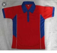 Red And Blue Kids School Uniform T Shirt