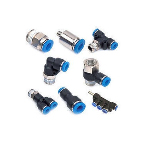Pneumatic Tubes and Fittings - Carbon Steel, 3.21mm Thickness, Silver and Blue | Tighter Seals for Pneumatic Systems, Lightweight Design (15-20g)