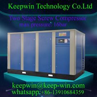 Lubricated Two Stage Screw Air Compressor