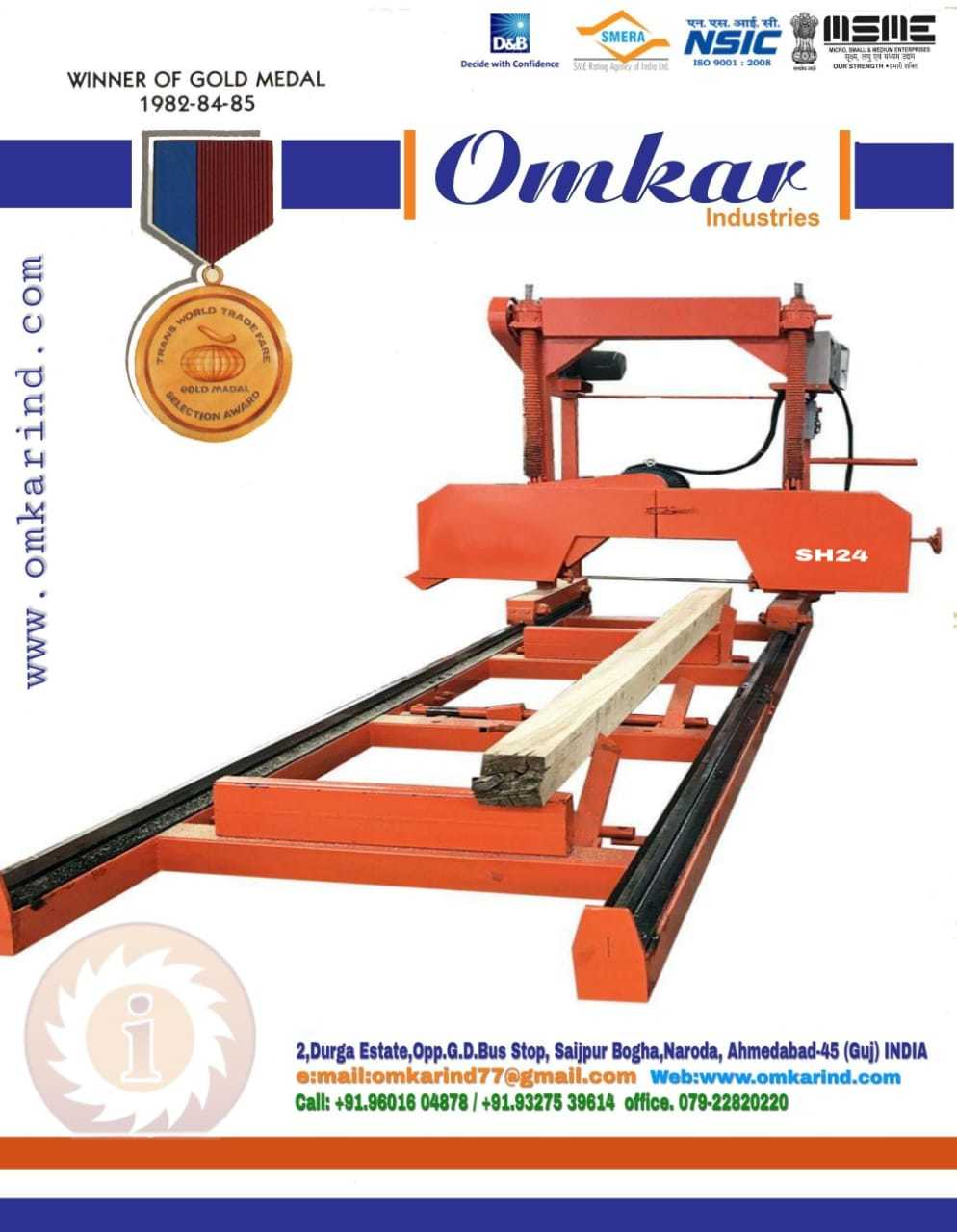 Wood Cutting Bandsaw Machine