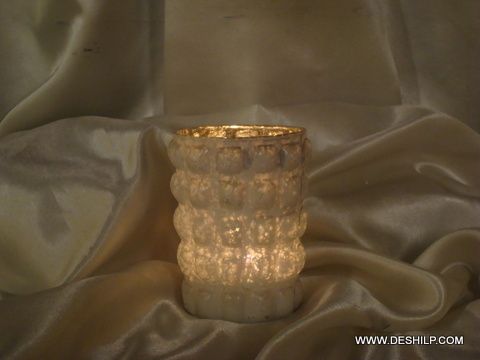 SILVER DECORATIVE CANDLE VOTIVE