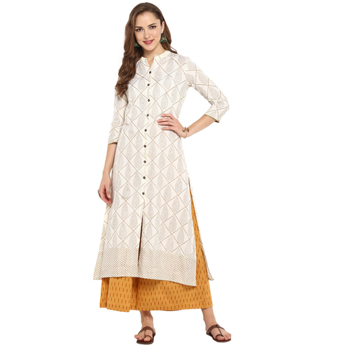 Designer A-Line Kurta With Palazzo