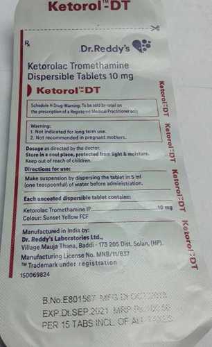 Ketorolac Tromthamine Dispersible Tablets