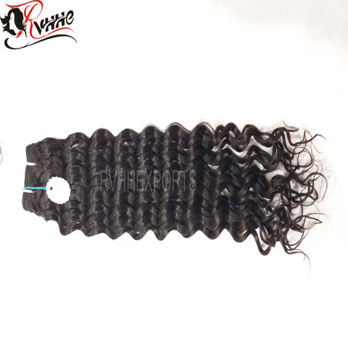 Natural Deep Curly Human Virgin Price List, Cuticle Aligned Raw Indian Hair